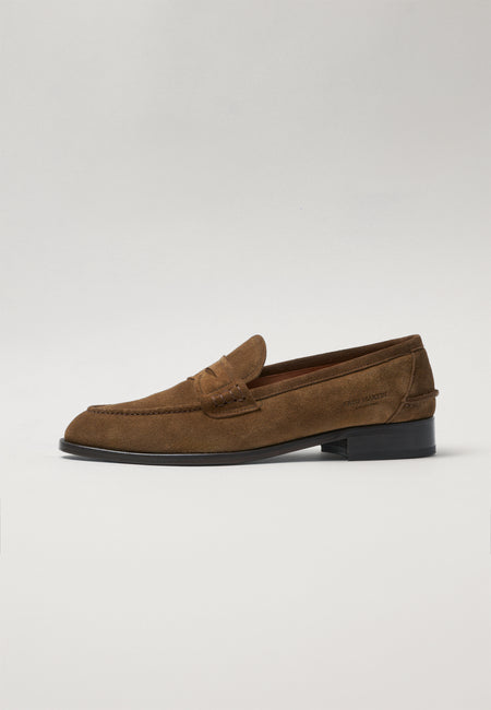 Penny Loafers - Tobacco Suede