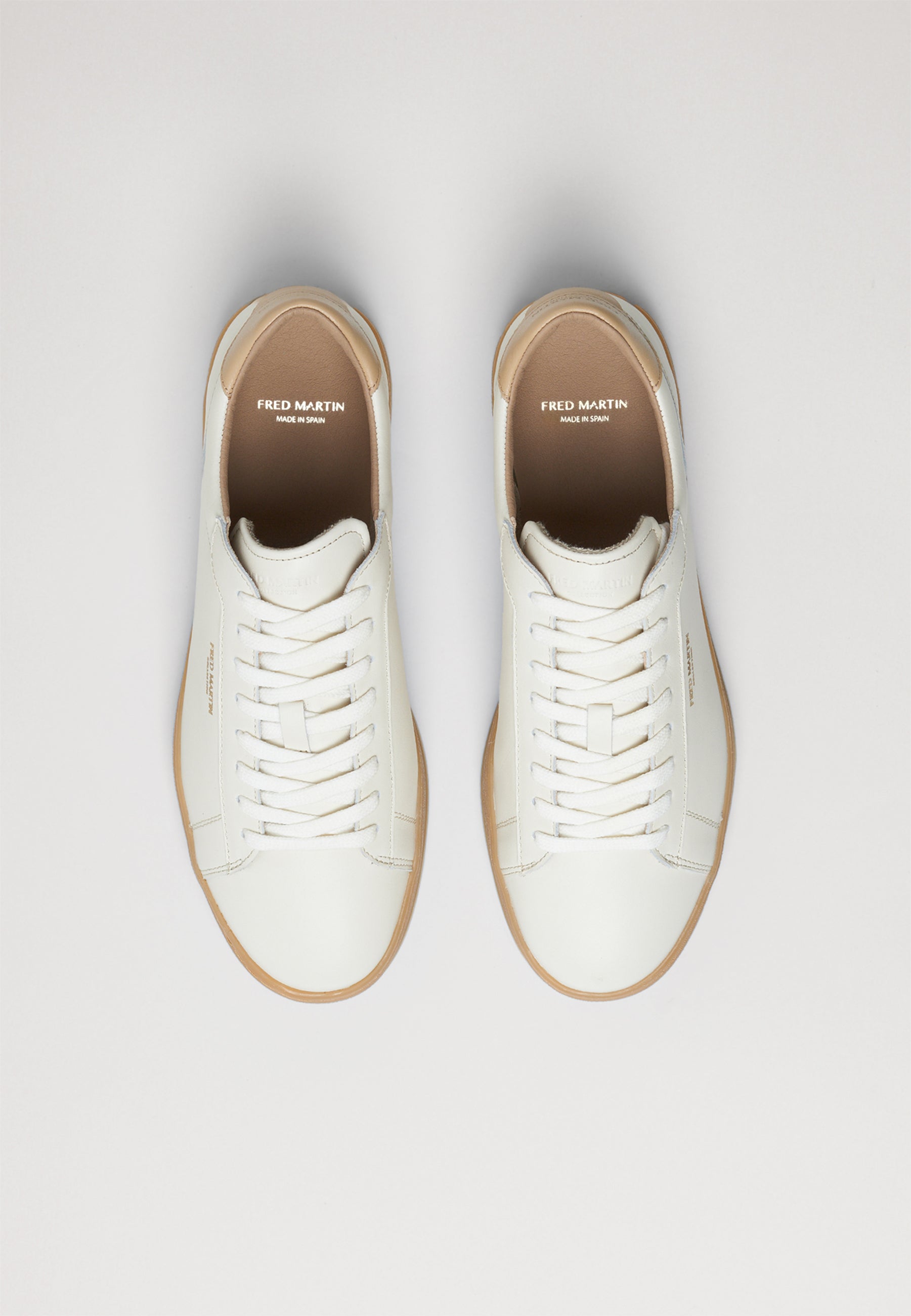 Sneakers - Tennis White Almond Leather