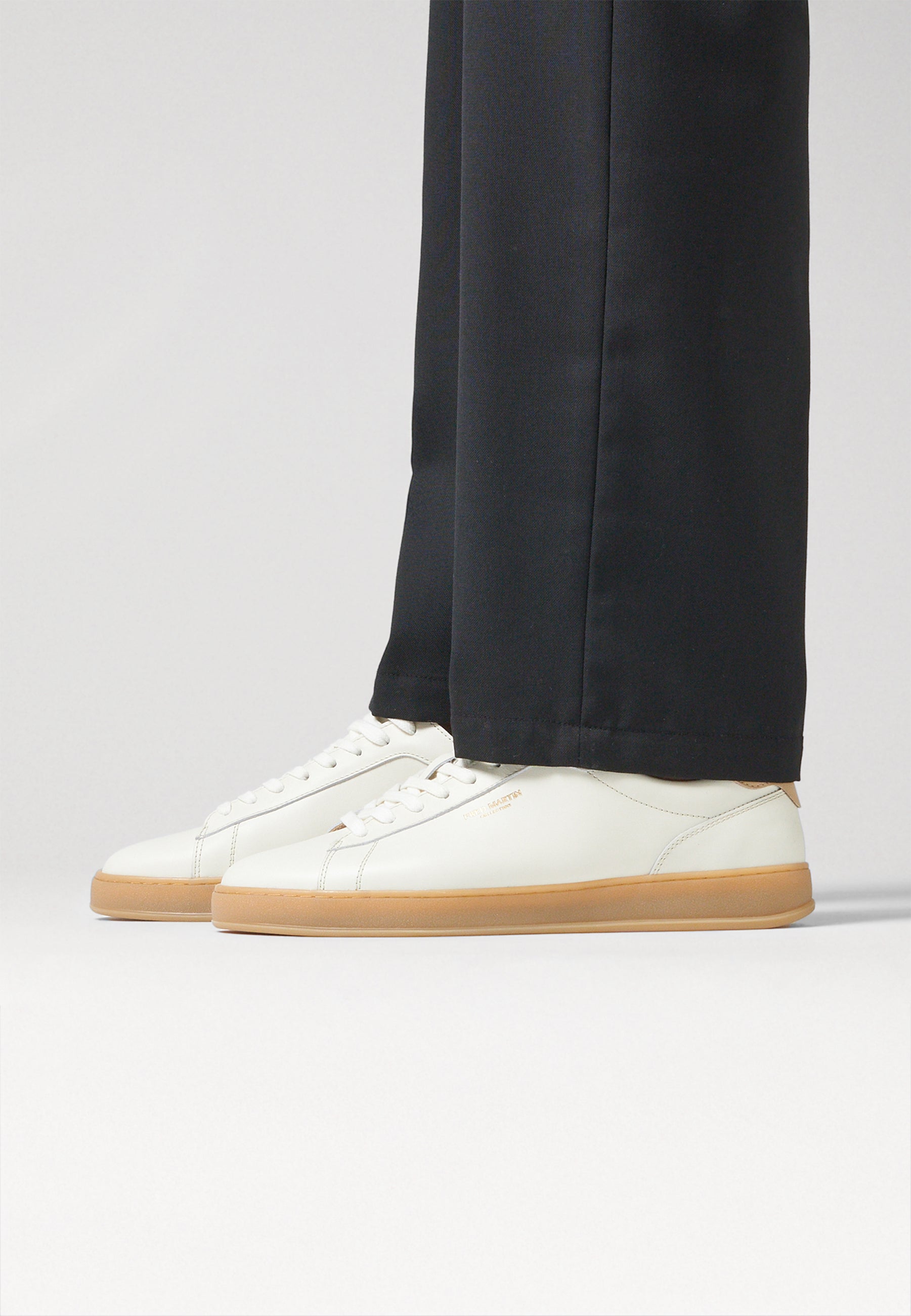 Sneakers - Tennis White Almond Leather