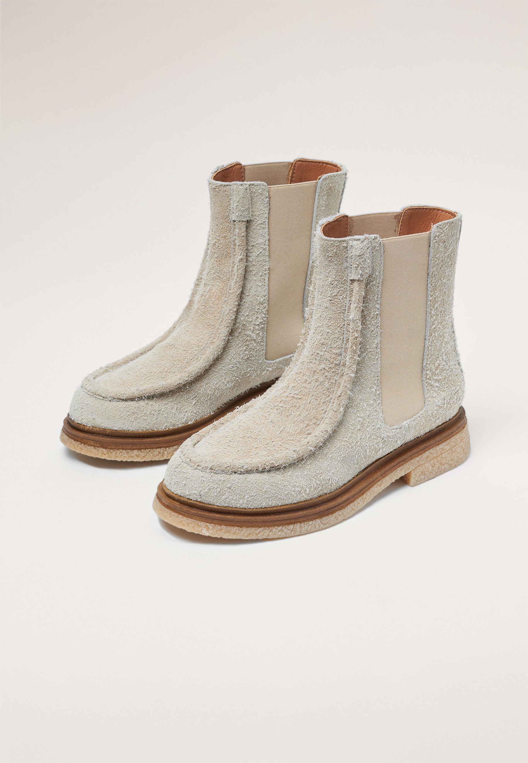 Chelsea Loafers - Bone Brushed Suede