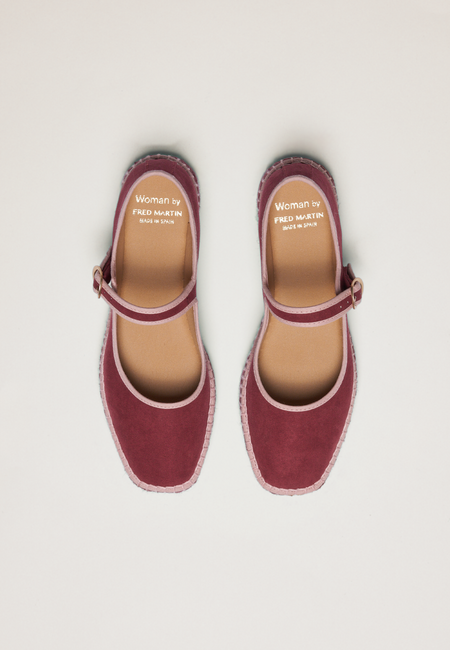 Ballerinas Eco 02 - Cherry Vegan Suede