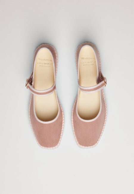 Ballerinas Eco 02 - Dust Pink Vegan Suede