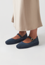 Ballerinas - Navy Suede