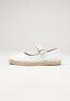 Ballerinas - White Vegan Suede