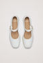 Ballerines - Daim vegan blanc