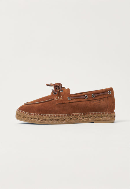Boat Shoes Women - Camel Suede