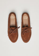 Boat Shoes Women - Camel Suede