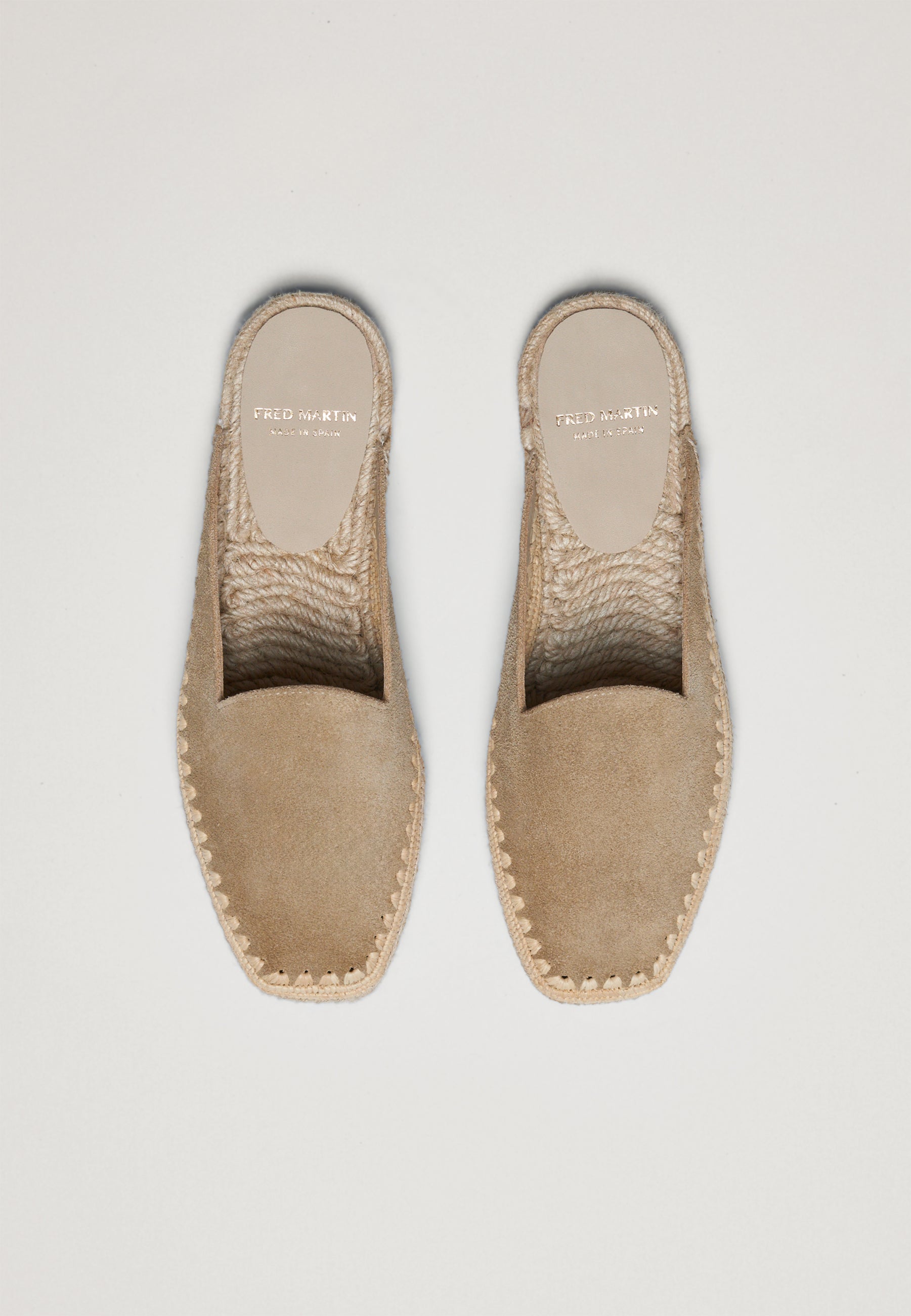 Raffia Mules - Sahara Suede