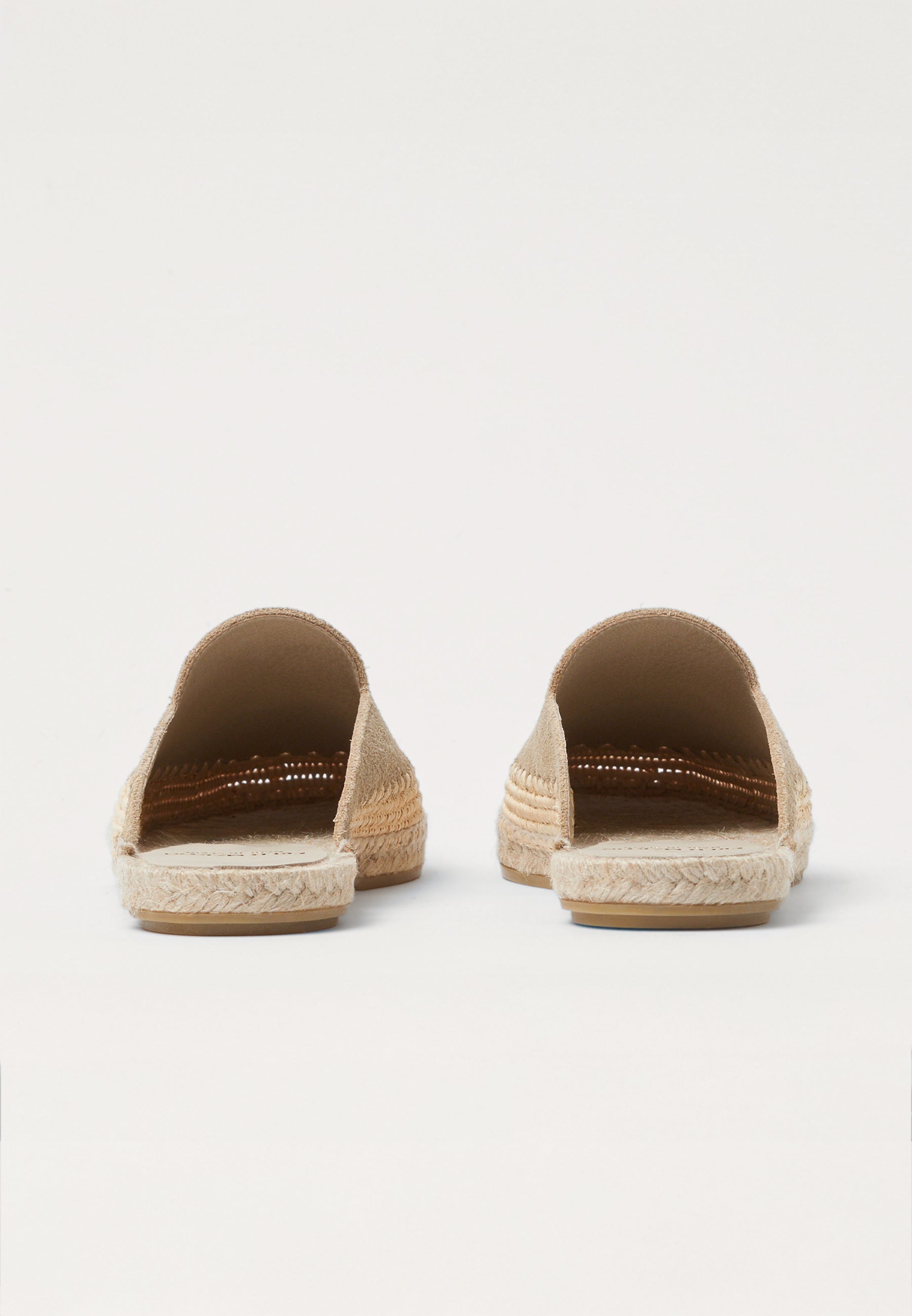 Raffia Mules - Sahara Suede