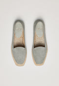 Raffia Slippers - Sage Suede