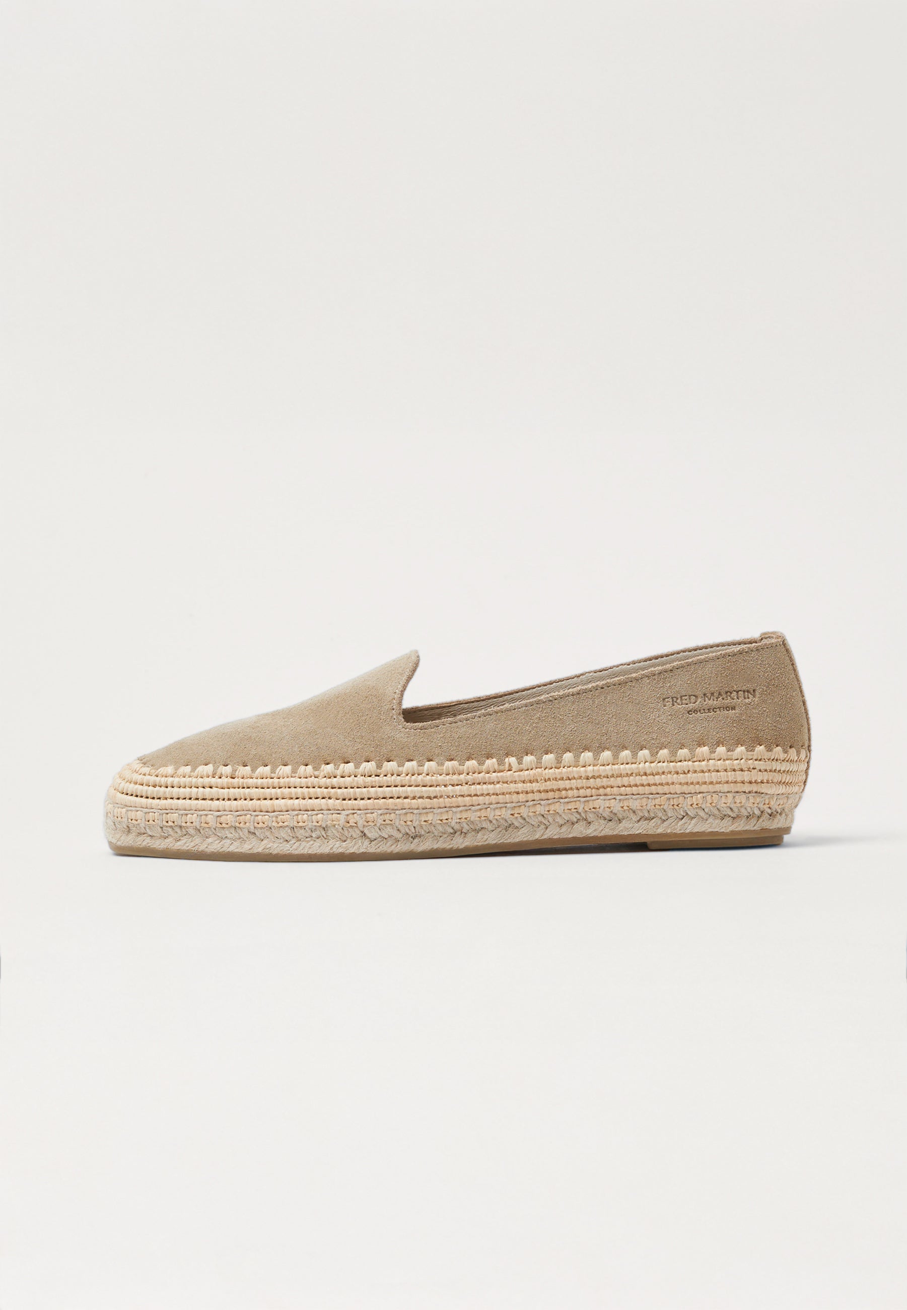 Raffia Slippers - Sahara Suede