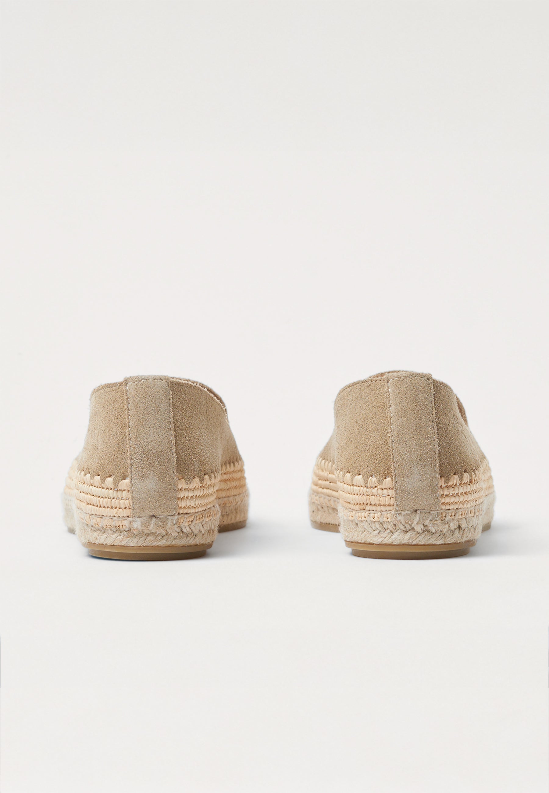 Raffia Slippers - Sahara Suede