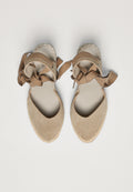 Raffia Wedges - Sahara Suede