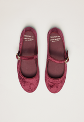 Ballerines - Daim vegan blanc