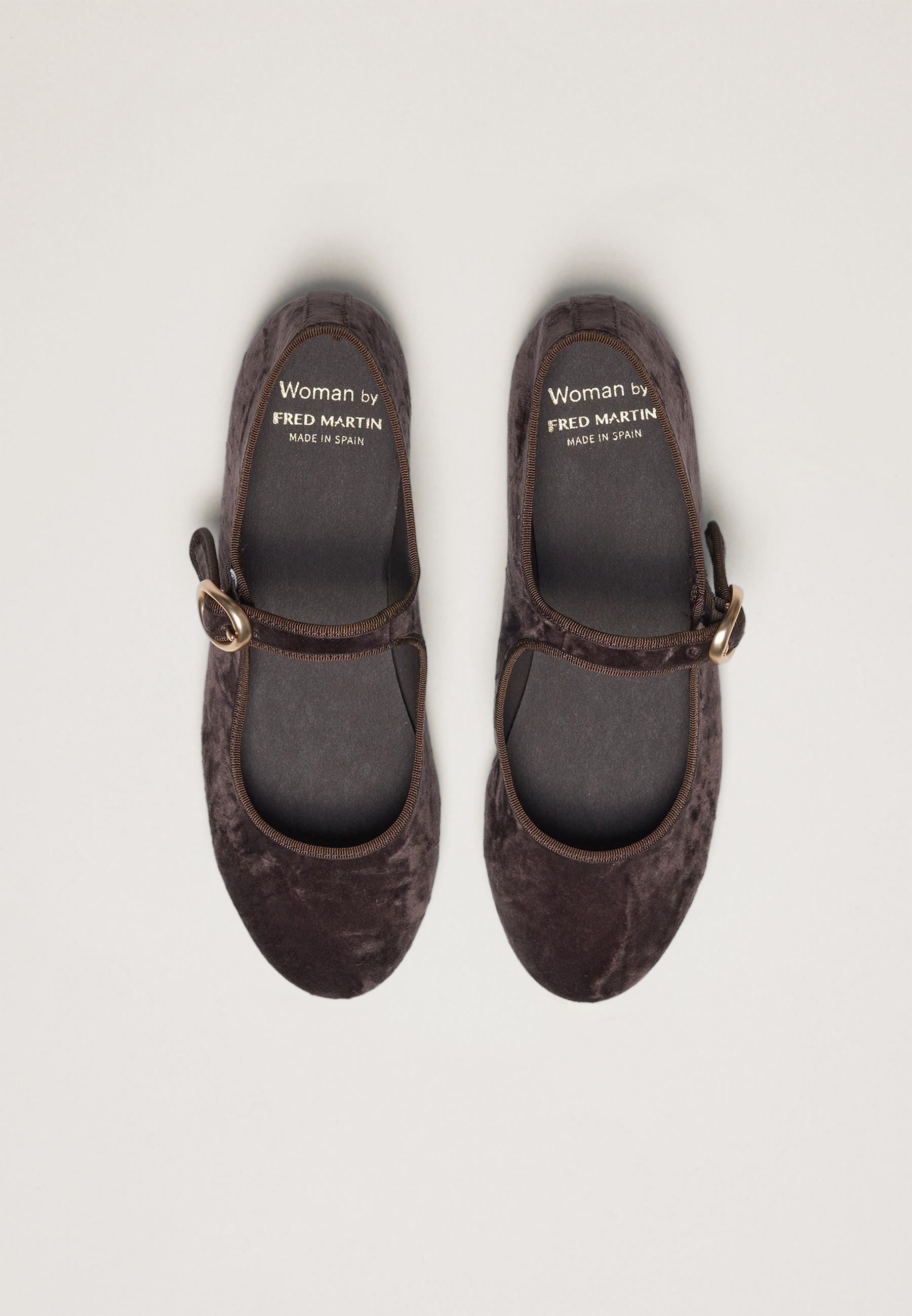 Ballerines - Daim vegan blanc