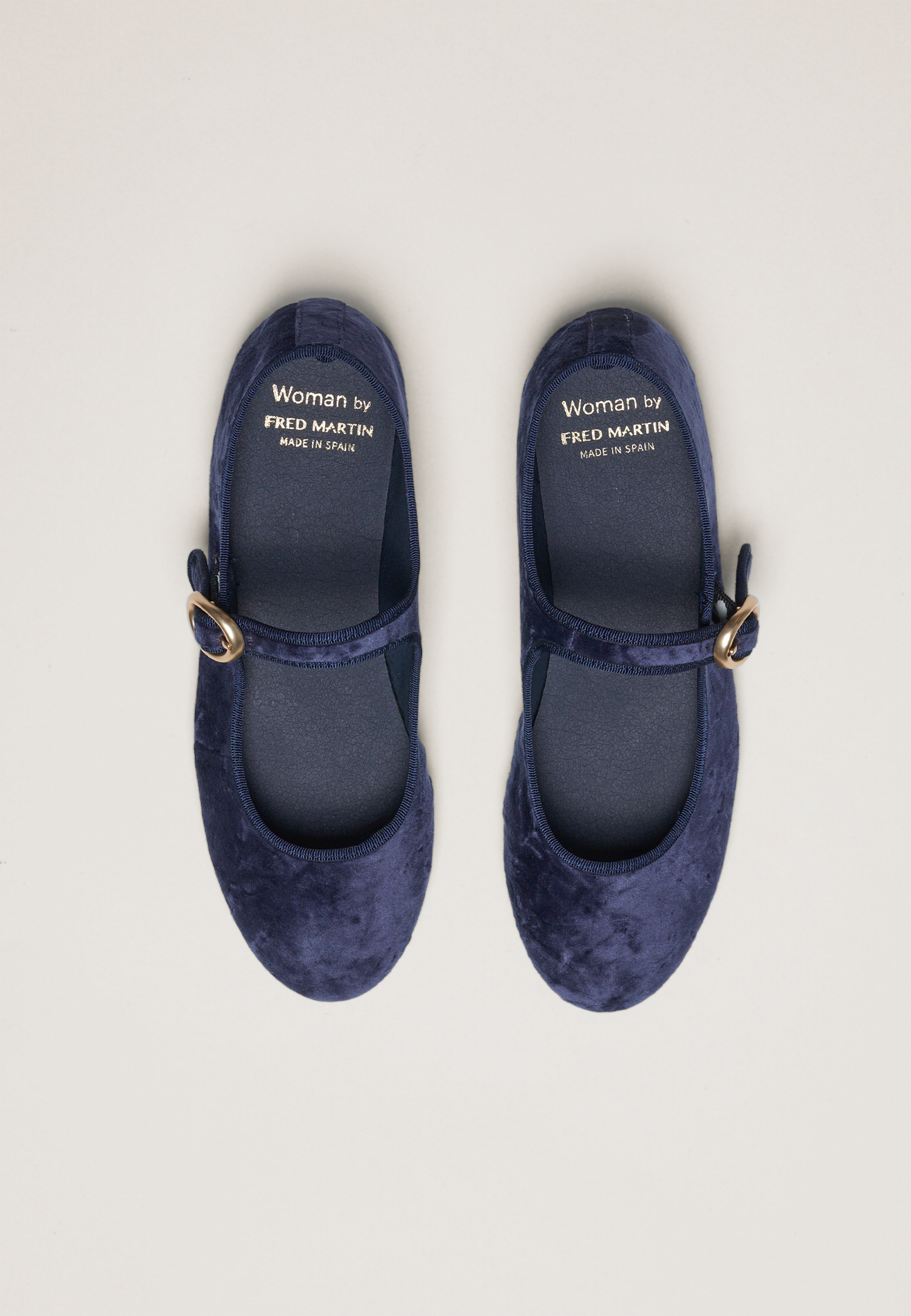 Ballerines - Daim vegan blanc