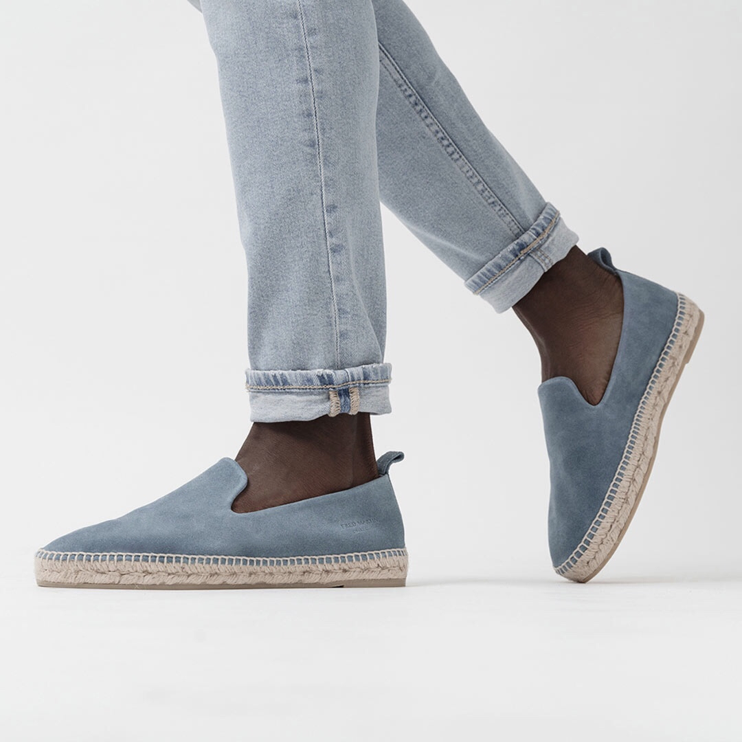 Slippers - Azure Suede - Fred Martin Collection EUR